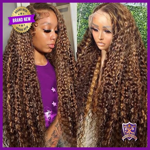 13x6 Deep Wave Lace Front Wig Human Hair 210% Density Pre Plucked 28in main image 5